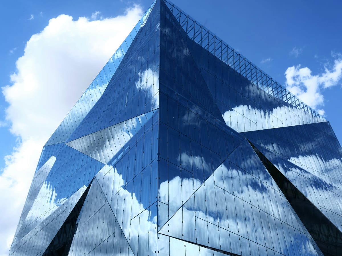 Class A glass office building